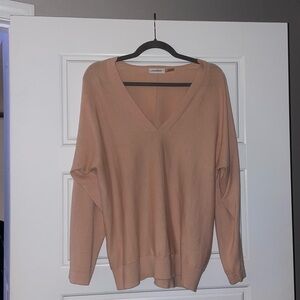 Calvin Klein Women's V-Neck Sweater - Blush